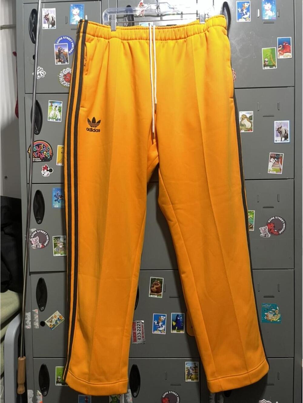 Wales Bonner Adidas orange track pants xl fits 36-40